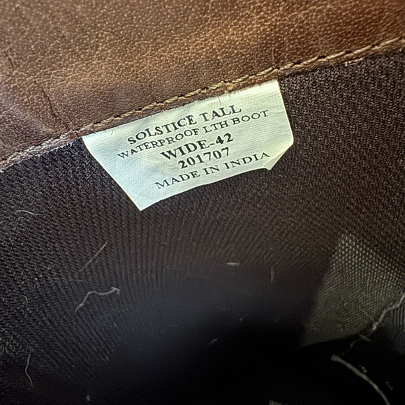 SmartPak Solstice Winter Boots - Brown Leather Waterproof 42 Wide Calf - Riding - Picture 4 of 4